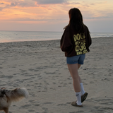 PRE ORDER | Pullover für Hundebesitzer "DOGS and SLICES" BROWN