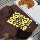 PRE ORDER | Pullover für Hundebesitzer "DOGS and SLICES" BROWN