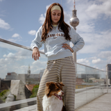 Half Zip für Hundebesitzer "Gassi Club" Light Blue