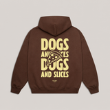 Pullover für Hundebesitzer "DOGS and SLICES" BROWN