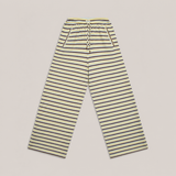 Pants "Stripes" gestreift - Butter Yellow & Chocolate Brown