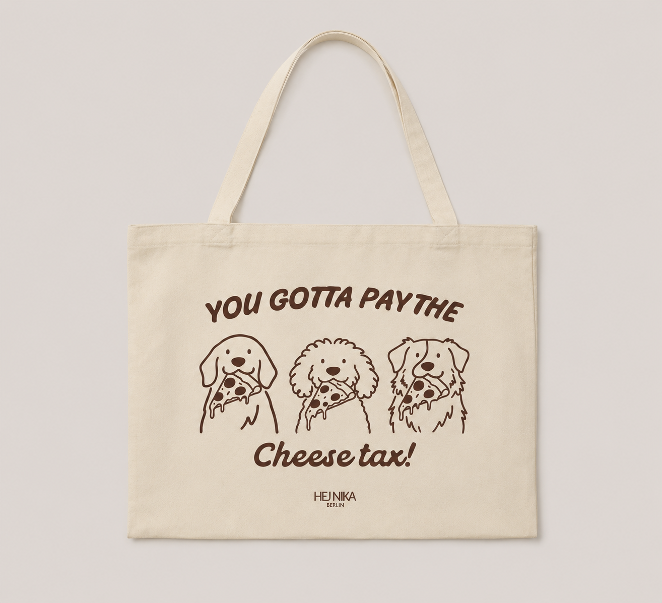 PRE ORDER | Shopping Bag "Cheese Tax" - Shopper für Hundemenschen