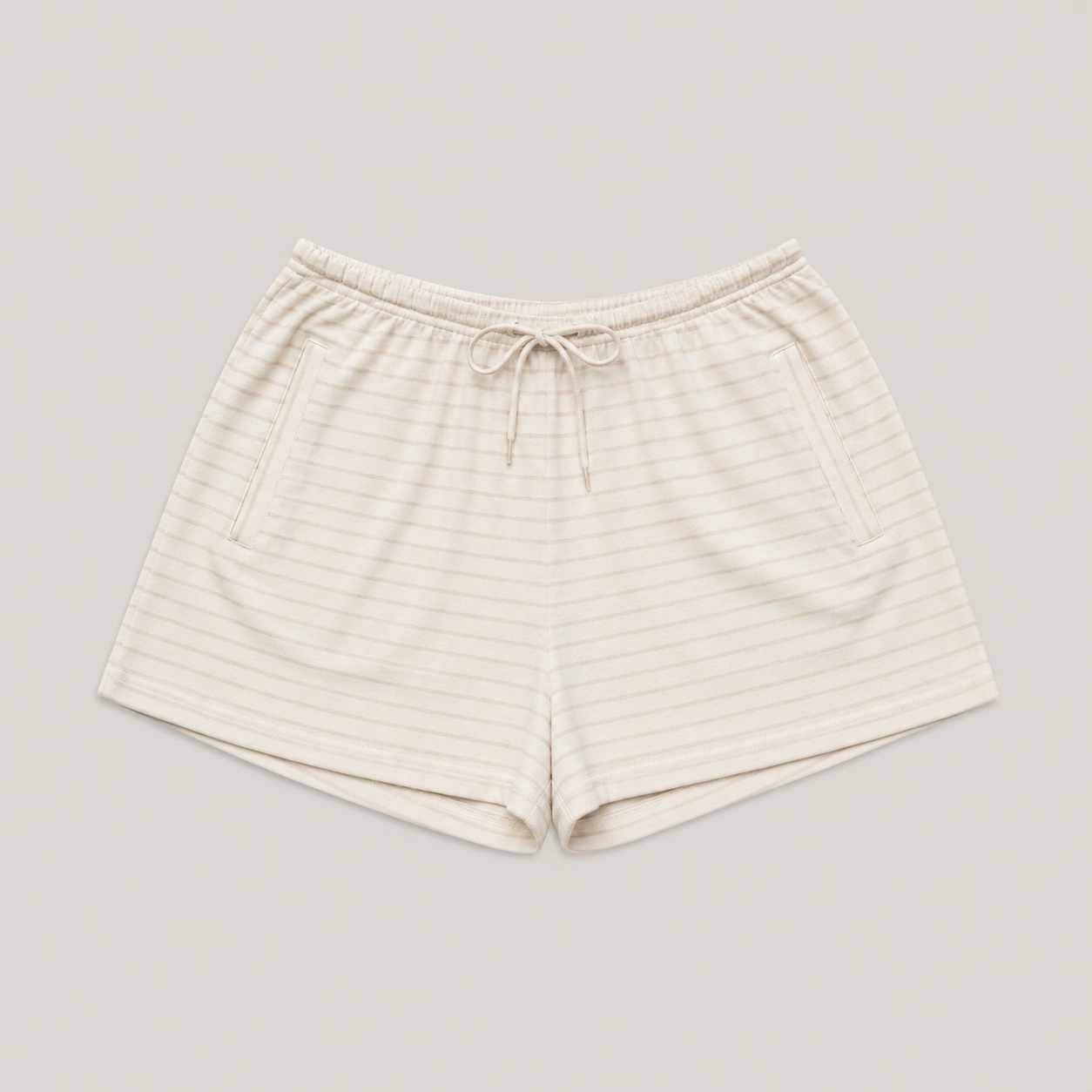 Shorts "Flared" Stripes | Beige