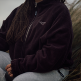 Fleecejacke "VARM" in Chocolate Braun