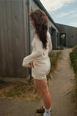 Shorts "Flared" Stripes | Beige