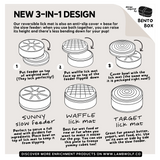 BENTO 3-in-1 Slowfeeder und Schleckmatten Tan