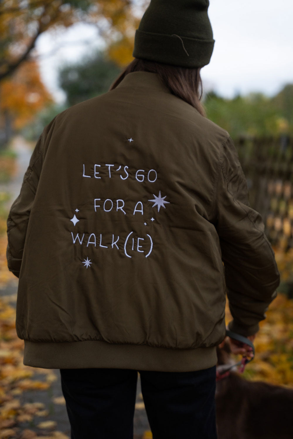 Hejnika Shop Bomberjacke Olive lets go for a walkie