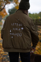 Hejnika Shop Bomberjacke Olive lets go for a walkie