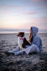 Unisex Hoodie "DOG LIFE BALANCE" Heather Grey