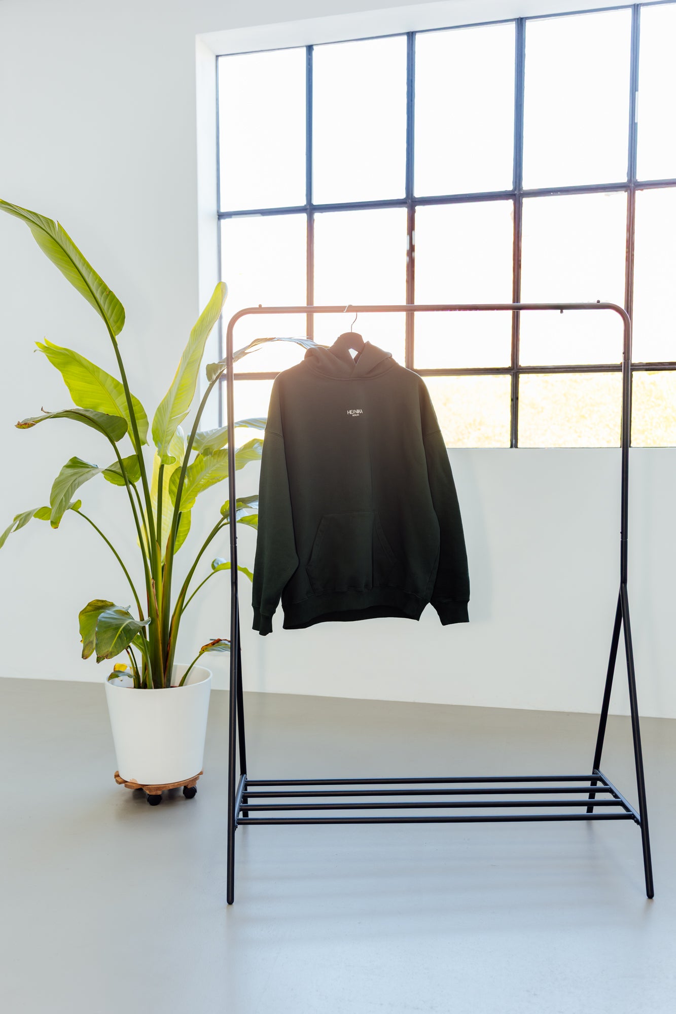 Unisex Hoodie "COFFEE & DOGS" Bottle Green