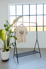 Bio-Baumwoll T-Shirt "COFFEE & DOGS" Moonbeam