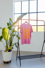 Unisex Bio-Baumwoll T-Shirt "DOG LIFE BALANCE" Pink