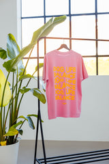 Unisex Bio-Baumwoll T-Shirt "DOG LIFE BALANCE" Pink