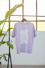 Bio-Baumwoll T-Shirt "GIRLS JUST WANNA" Lavender
