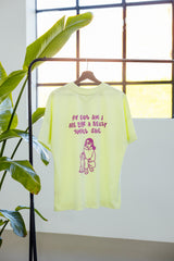 Bio-Baumwoll T-Shirt "SMALL GANG" Lime