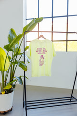 Bio-Baumwoll T-Shirt "SMALL GANG" Lime