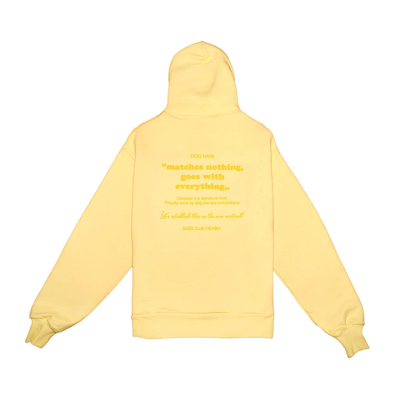 Hejnika Shop Zipper Dog hair Butter-yellow