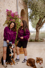 Hejnika Shop half-zip Gassi club aubergine