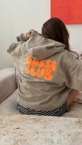 Unisex Hoodie "GASSI CLUB" Taupe