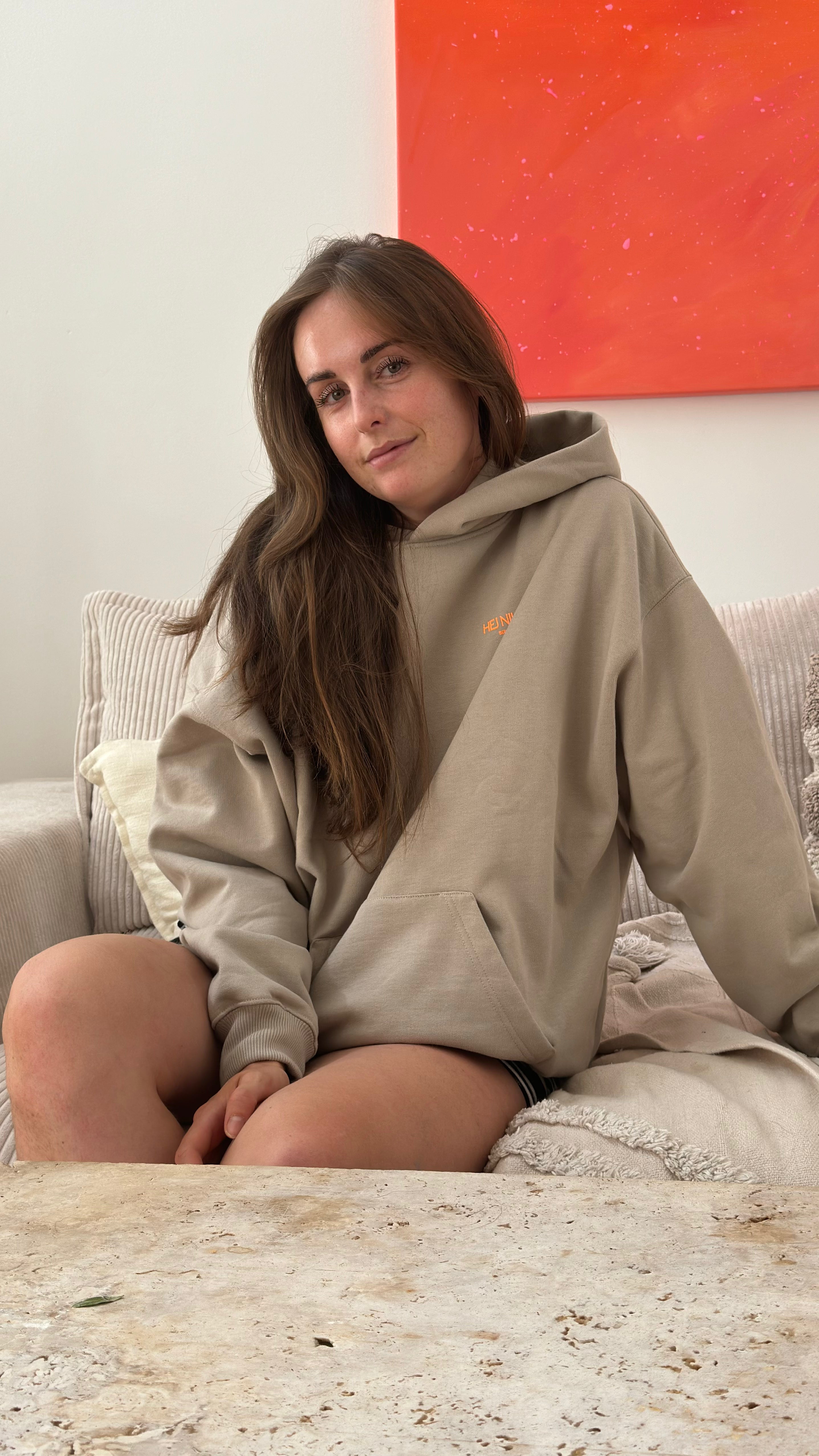 Unisex Hoodie "GASSI CLUB" Taupe