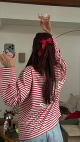 Longsleeve für Hundesbesitzer "Belly Rubs" Stripes | collab @julianemilaa