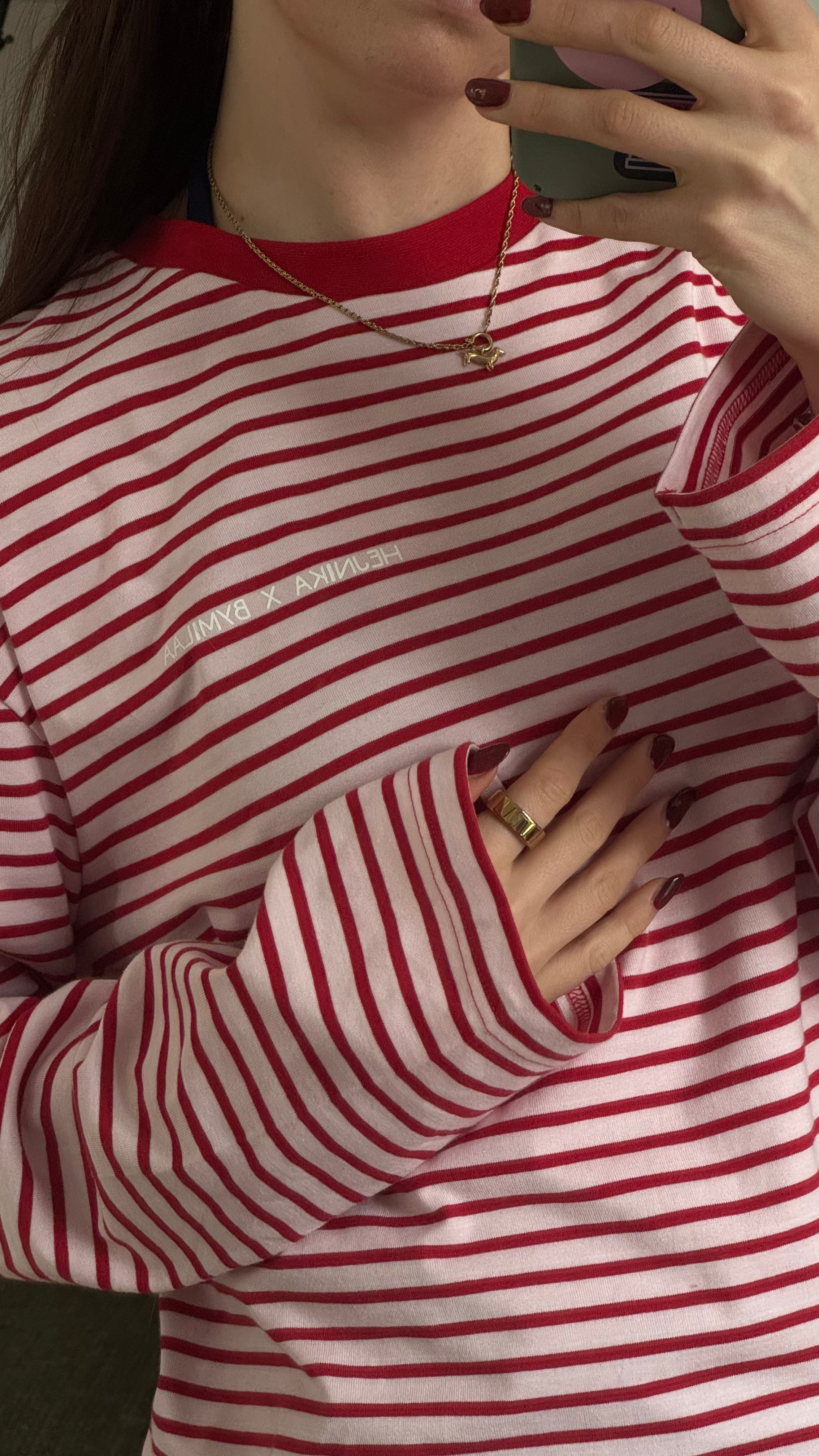 Longsleeve für Hundesbesitzer "Belly Rubs" Stripes | collab @julianemilaa