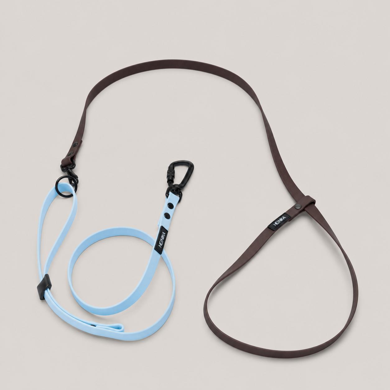 BioThane® Umhängeleine für Hunde Mérida DUO Chocolate/Blue