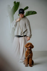 Hejnika Hundezubehoer Biothaneleine Merida pale Olive Beige Umhaengeleine für Hunde 