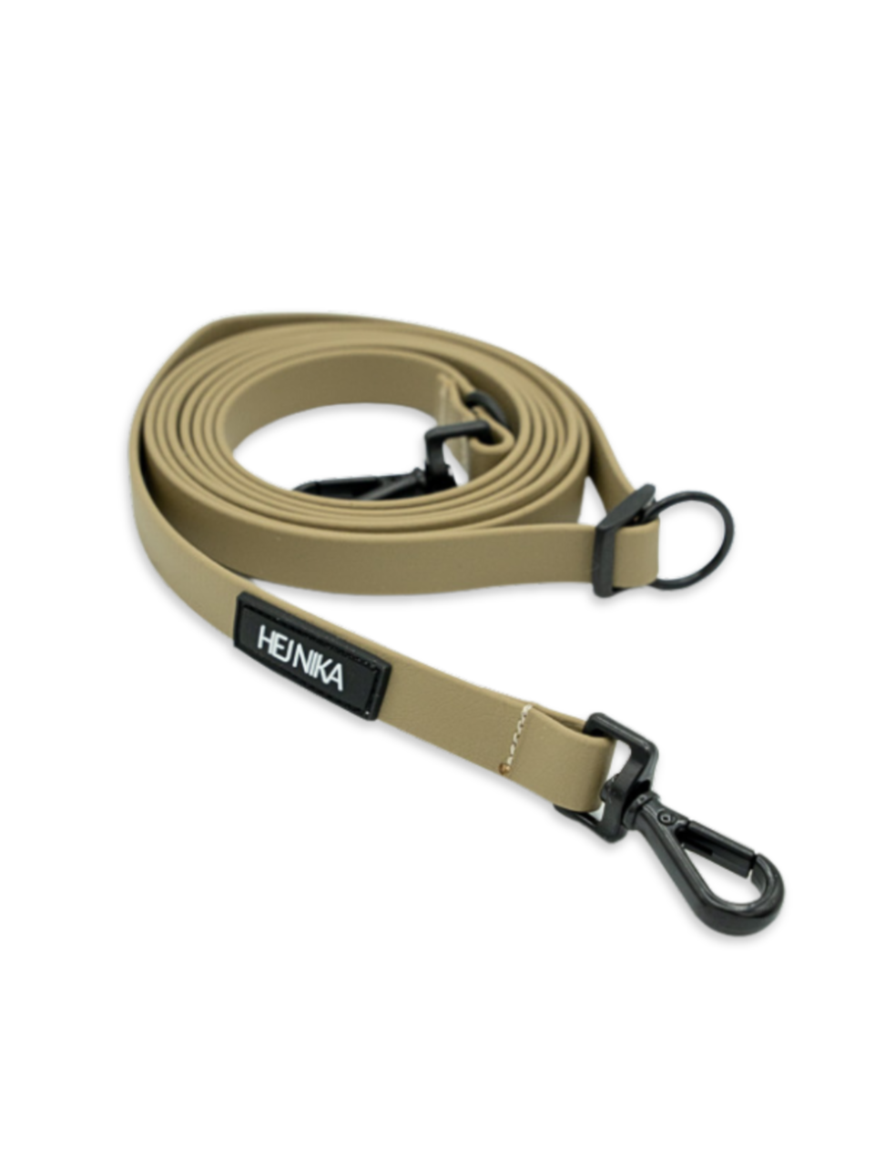 Beige BioThane® Umhängeleine für Hunde – verstellbar, wetterfest & robust – Hej Nika
