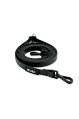 BioThane® Umhängeleine Mérida in Schwarz – stufenlos verstellbare Hundeleine für Hundebesitzer, robust & vegan – Hej Nika