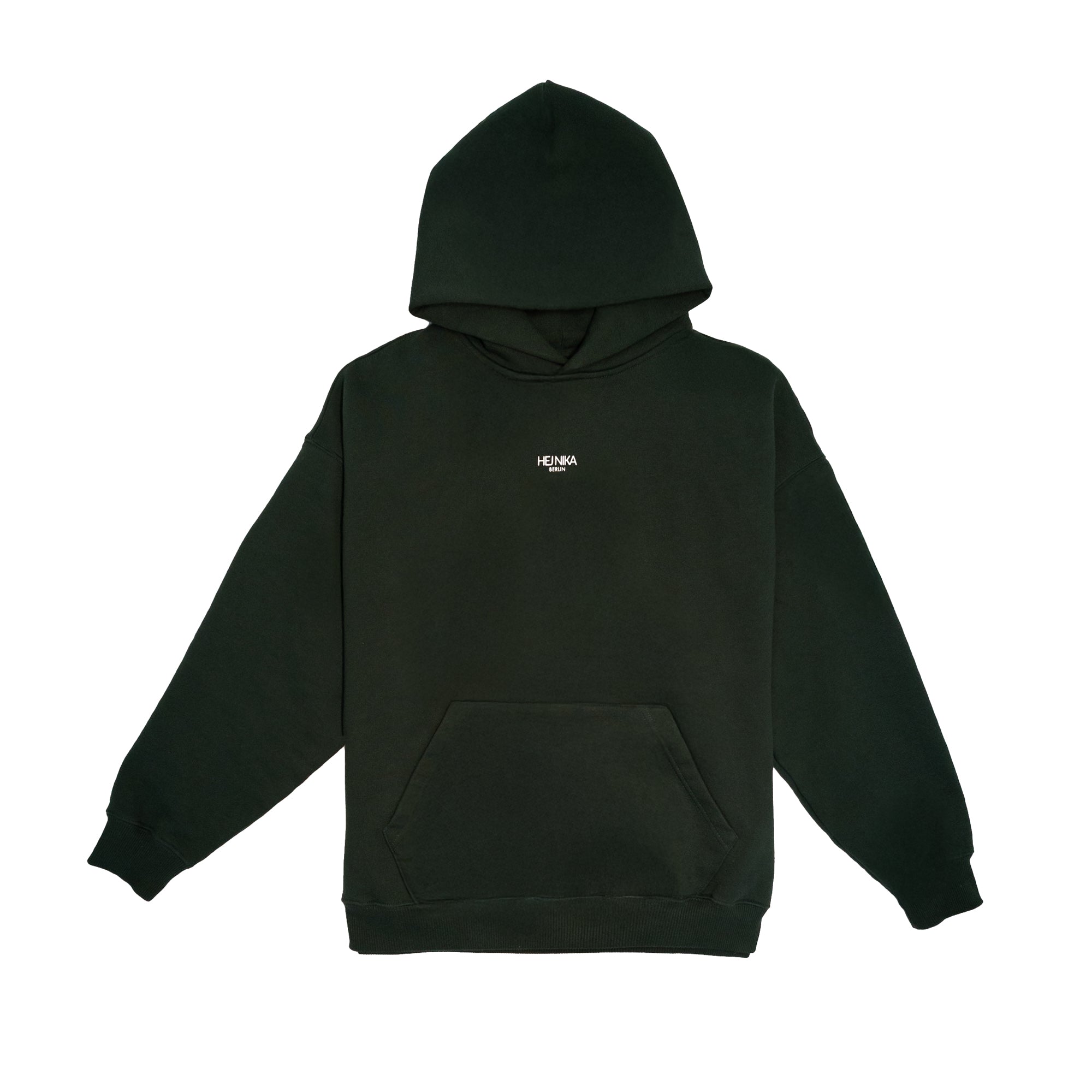 Grüner COFFEE & DOGS Hoodie für Hundemenschen – nachhaltiger Unisex Hoodie aus Bio-Baumwolle, fair produziert in Portugal – Hej Nika