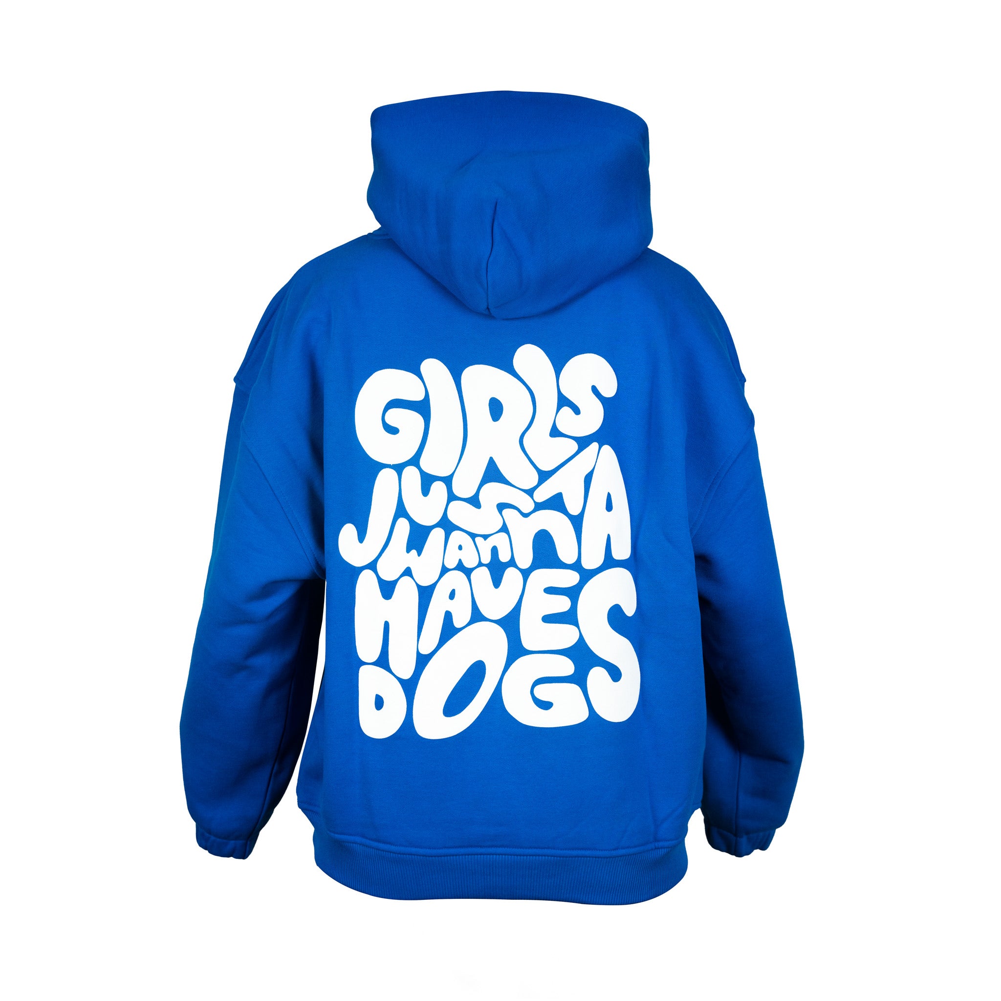 Girls Just Wanna Pullover in Blau – oversized, cozy und perfekt für Hundebesitzer – Hej Nika