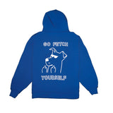 Go Fetch Yourself Pullover für Hundebesitzer in Dunkelblau – oversized, cozy & nachhaltig – Hej Nika