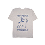 Go Fetch Yourself T-Shirt für Hundebesitzer – graumeliert, oversized & nachhaltig – Hej Nika