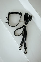 Hej Nika Halsband für Hunde in schwarz mit FIDLOCK Magnetverschluss für schnelles öffnen und schließen des Halsbandes – Ideal für Gassirunden – robust, verstellbar & pflegeleicht 