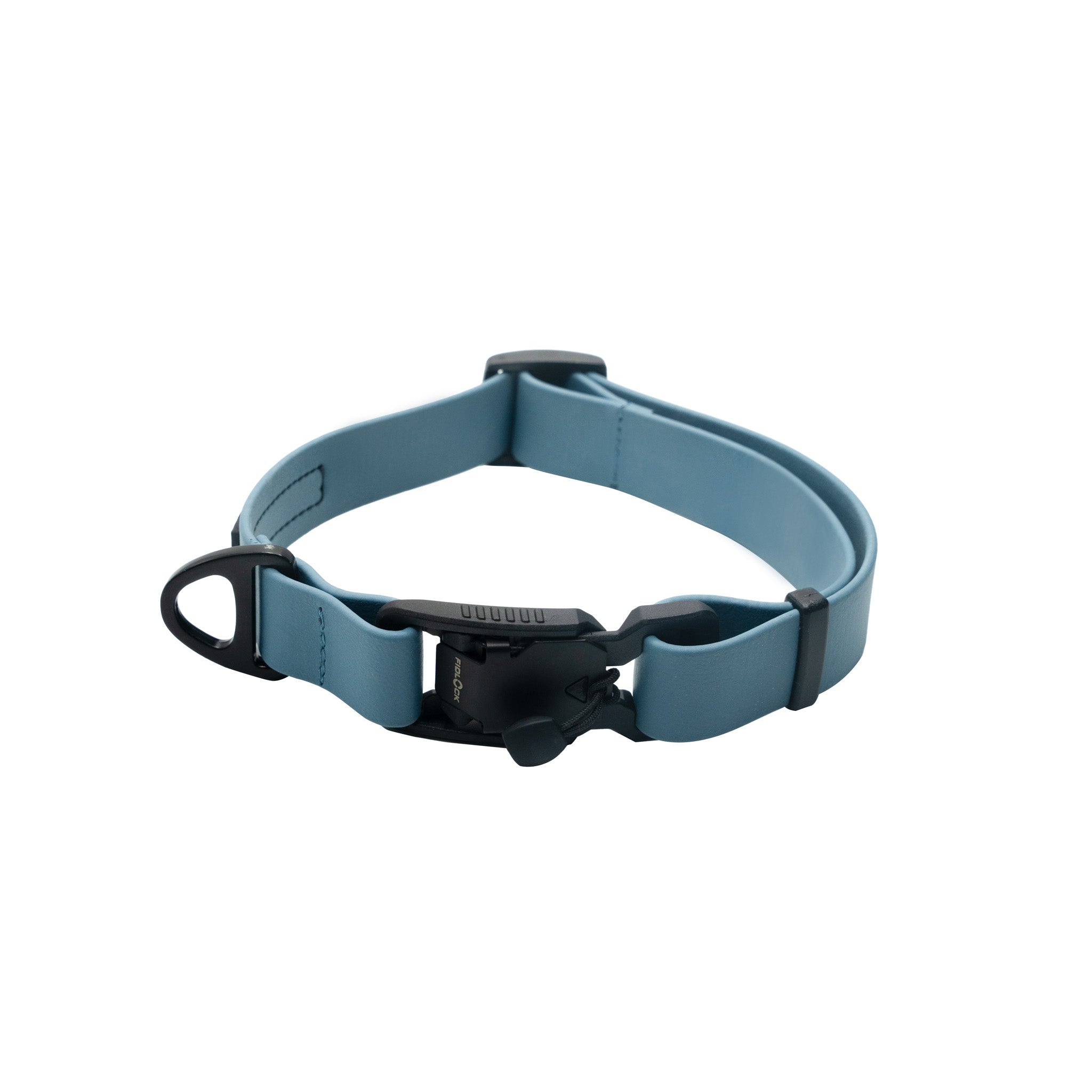Halsband für Hunde in Powder Blue – verstellbar, robust & vegan mit FIDLOCK Magnetverschluss – Hej Nika

