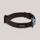 Halsband Mérida DUO Chocolate/Blue für Hunde – BioThane wasserfest – Hej Nika