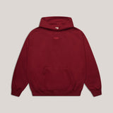 Roter Cute but Spicy Hoodie für Hundemenschen – Unisex, oversized Fit, aus Bio-Baumwolle & recyceltem Polyester – Hej Nika