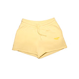 Hej Nika Sweatshorts für Hundebesitzer in Gelb. Produktfoto. 