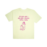 Flatlay: Small Gang T-Shirt in Lime – Oversized & nachhaltig – Hej Nika