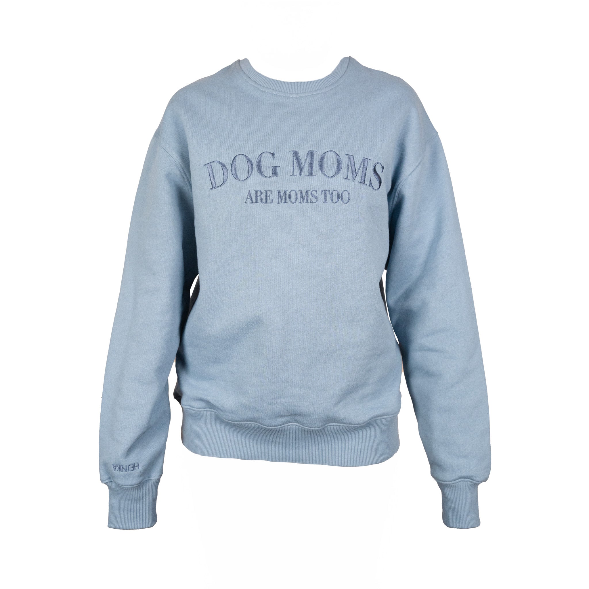 Frontansicht DOG MUMS ARE MOM TOO Sweater für Hundebesitzer – kuschelig, Baumwolle & oversized – Hej Nika 
