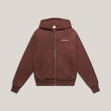 Hejnika Shop Zipper Jacke Chocolate Dog Person Braun