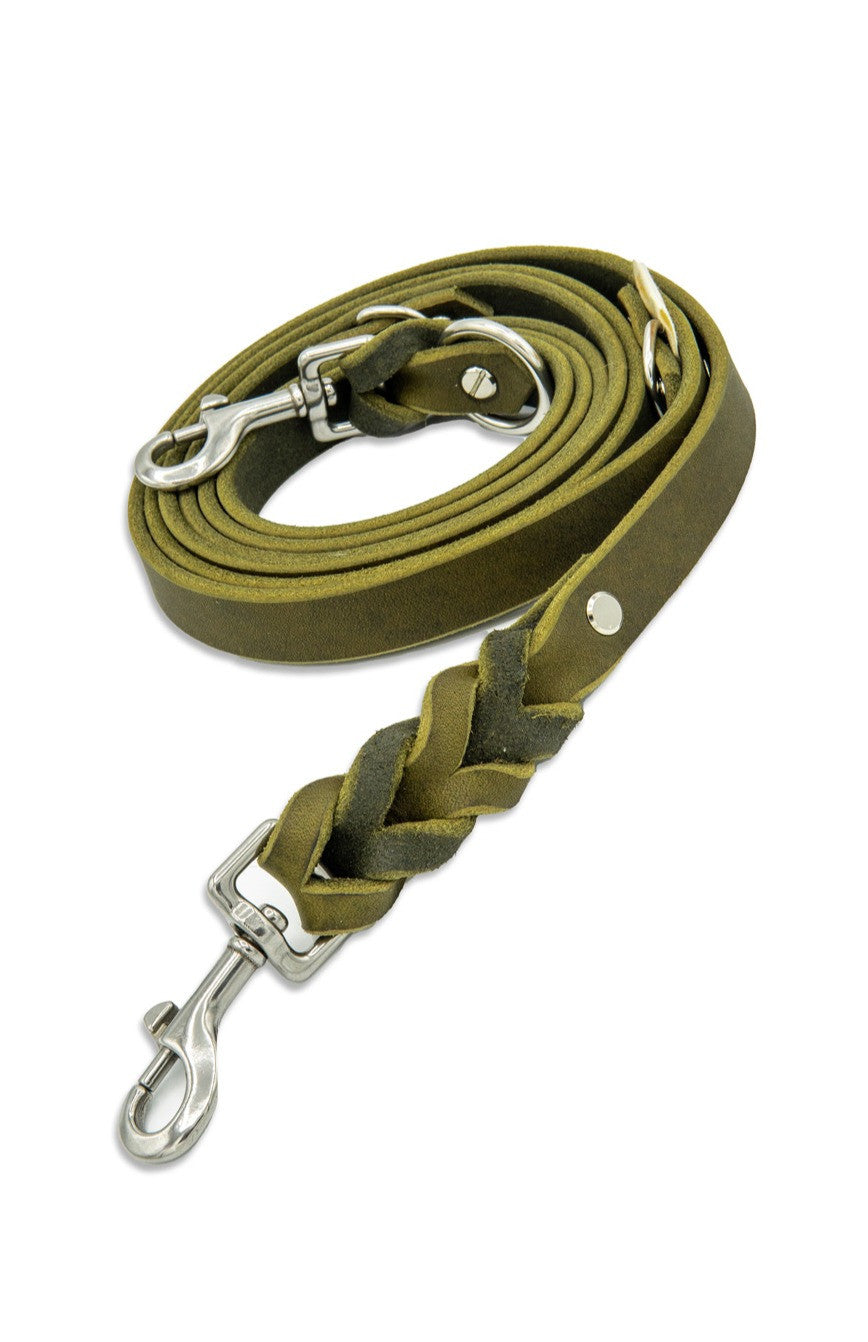 Fettlederleine Wall Street Olive